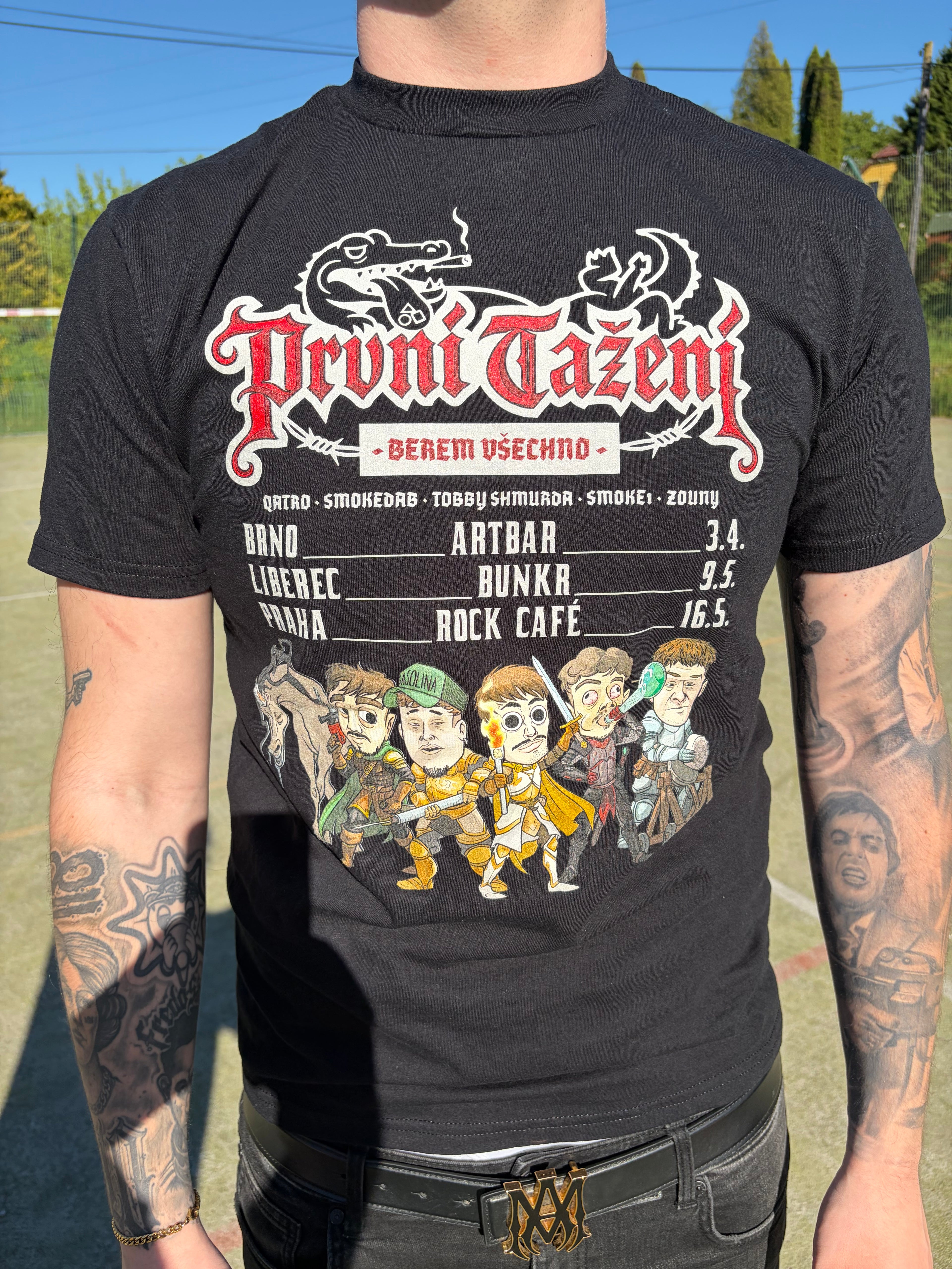 PRVNÍ TAŽENÍ BEREM VŠECHNO TEE (BLACK)
